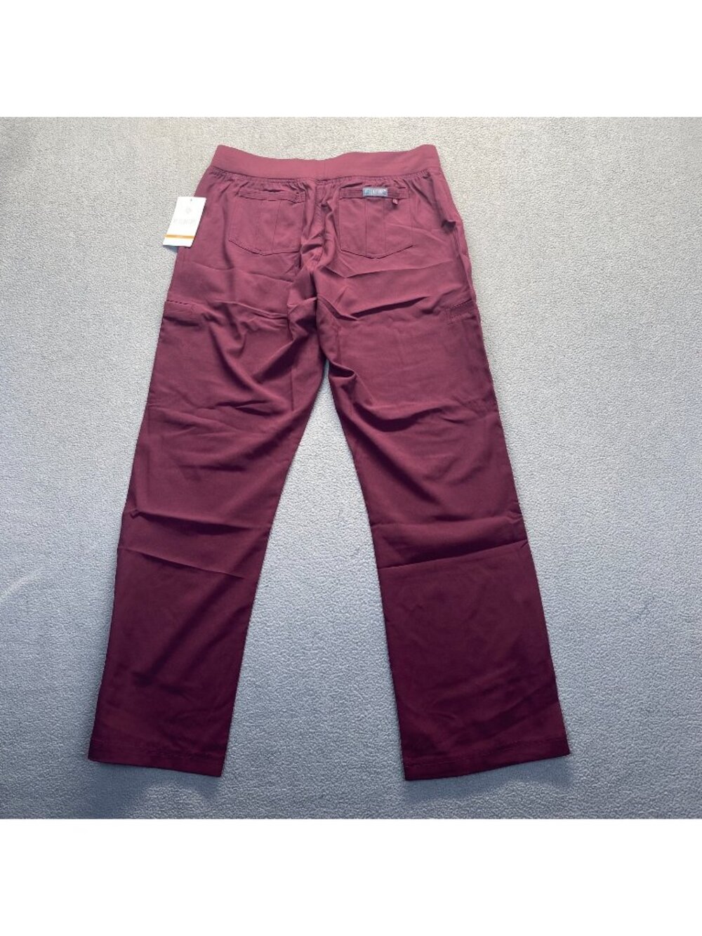 Med Couture Enegy Scrubs Women's Straight Leg Pant Wine 8744 Size M NEW